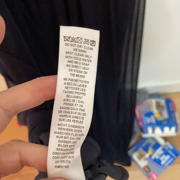 Adrianna Papell Navy Blue Gown - Excellent Condition - Picture 11 of 11